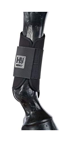 HyIMPACT Gamaschen Pony/Pferd Bürsten Stiefel – Schwarz schwarz schwarz von Hy Equestrian