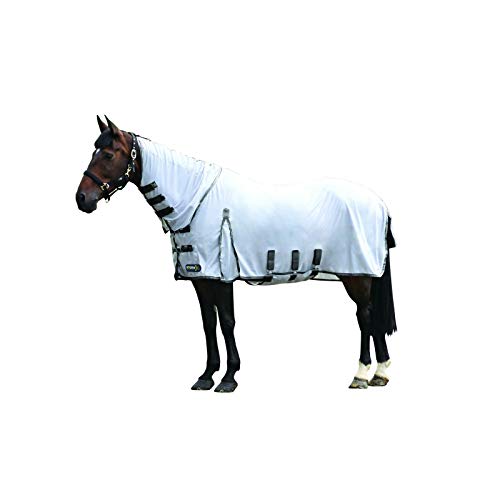 StormX Original Gladiator Fly Rug 6ft6 White Grey von Hy Equestrian