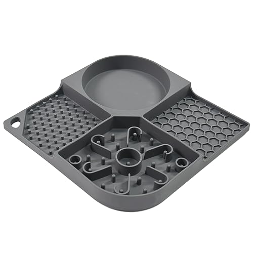 Hyexu Hund Leckmatte Hund Leckpad Slow Feeder Leckmatte Hund Leckmatte Leckmatten mit Saugnapf Silikon Leckpad Leckmatte Leckmatte Hunde Katzen Leckmatten mit Saugnäpfen Silikon Lick Pad von Hyexu