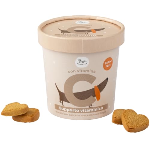 Getreidefreie Hundekekse Kirsche und Rose mit Vitamin C, 100 % natürlich, zur Unterstützung des Immunsystems, Multivitamin-Snacks für Hunde, glutenfrei, 100 g, Hundekekse von Hygge Dog® von Hygge