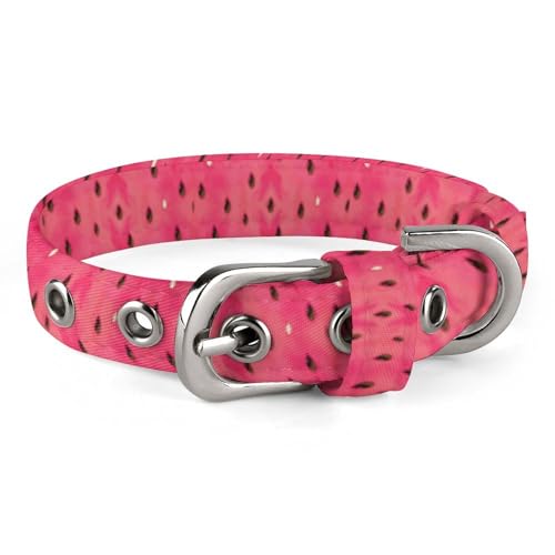 Verstellbares, fruchtiges Wassermelonen-Hundehalsband, bequemes Haustierhalsband für kleine bis mittelgroße Hunde von Hyghfg