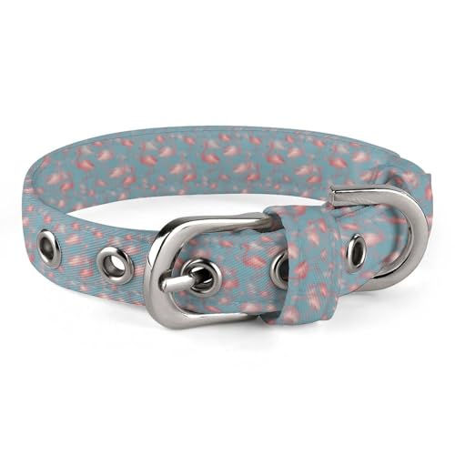 Verstellbares, niedliches Flamingo-Hundehalsband, bequemes Haustierhalsband für kleine bis mittelgroße Hunde von Hyghfg