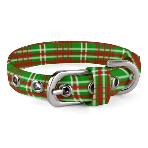 Verstellbares Hundehalsband mit Weihnachtsgitter, bequemes Haustierhalsband für kleine bis mittelgroße Hunde von Hyghfg