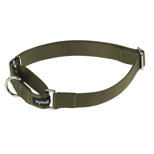 Hyhug Pets Martingal-Halsband für Jungen und Mädchen, verbessertes strapazierfähiges Nylon, Anti-Flucht, bequem und sicher, professionelles Training, täglichen Gebrauch, Spazierengehen (Armeegrün, von Hyhug