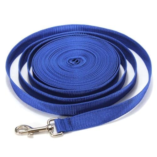 Hypeety Hundeleine, Hundezubehör, Hundekette für Hunde und Welpen, strapazierfähig, Nylon, 15 m, Blau von Hypeety