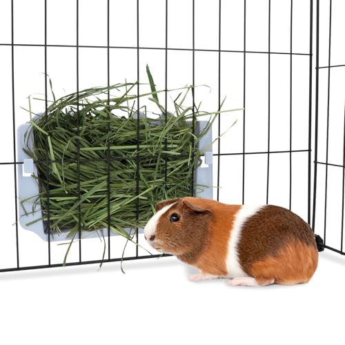 Hypeety Kaninchen-Heu-Futterspender Meerschweinchen Heu-Futterspender Kunststoff Bunny Hay Feeder Automatischer Heu-Futterspender Käfig Zubehör für Kaninchen, Kaninchen, Meerschweinchen, Chinchillas, von Hypeety