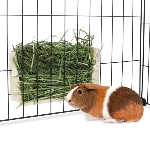 Hypeety Kaninchen-Heu-Futterspender Meerschweinchen Heu-Futterspender Kunststoff Bunny Hay Feeder Automatischer Heu-Futterspender Käfig Zubehör für Kaninchen, Kaninchen, Meerschweinchen, Chinchillas, von Hypeety