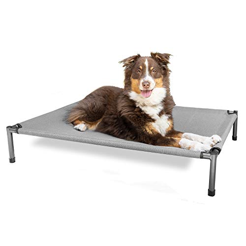 Hyper Pet Erhöhtes Deluxe-Hundebett (Outdoor-Hundebett mit waschbarem Hundebett-Bezug – tolles erhöhtes Hundebett – kleines Hundebett – mittelgroßes Hundebett) 76,2 cm x 6,99 cm, hält 31,8 kg von Hyper Pet