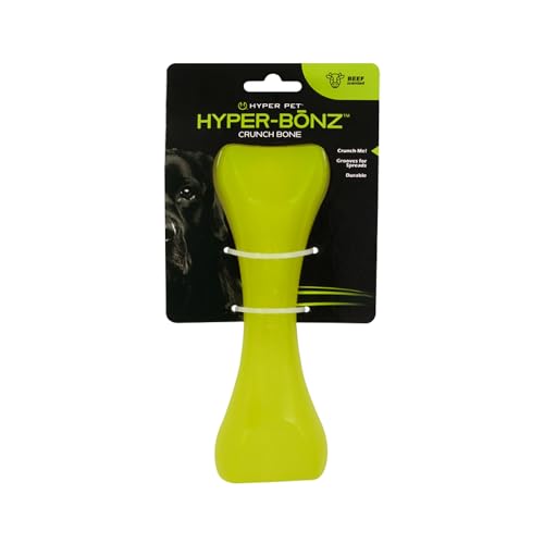 Hyper Pet Hyper-Bonz Interaktives Hundespielzeug mit Rindfleischduft, 18,3 cm lang, für alle Rassengrößen von Hyper Pet