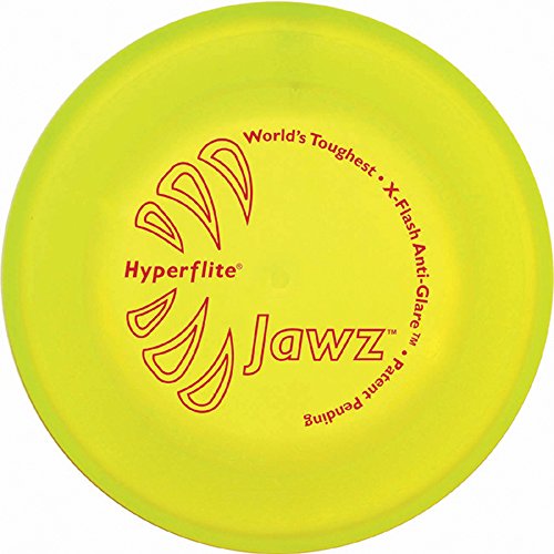 Bissfeste Hunde Frisbee Hyperflite Jawz mit Anti-Glanz-Effekt GELB von Hyperflite