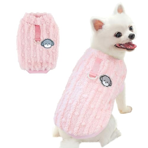 Hyran Hundepullover, Winter Warmer Hunde Pullover, für Kleine Mittelgroße Hunde und Katzen (Rose, S) von Hyran