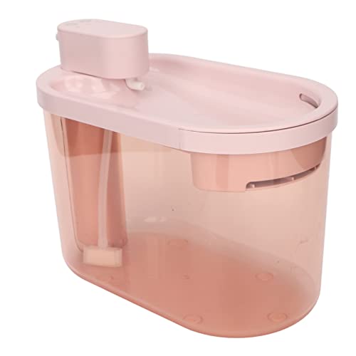 Haustier-Wasserbrunnen, 2200 Ml, Geteilter Kabelloser Katzen-Wasserbrunnen, Radfahren, Filtration für Reisen für Katzen (Rosa) von Hztyyier