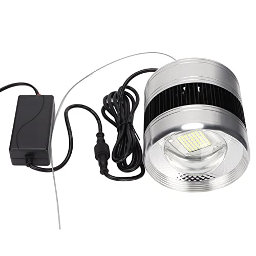 Hztyyier Aquarium-Licht, Augenschutz, Schöne 49-LED-Vollspektrum-Aquarium-Pendelleuchte mit Hoher Helligkeit für Aquarien (ZY-K3 EU-Stecker 220 V) von Hztyyier