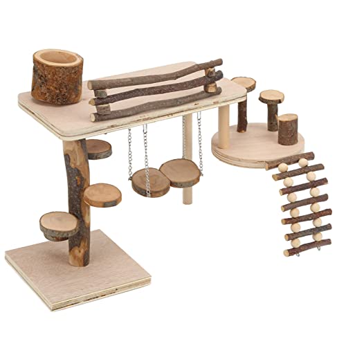 Meerschweinchen Spielzeug Set, Applewood Kauspielzeug Ginnie Pig Zubehör für Hamster Kleines Haustier Kaninchen Kauspielzeug für Zähne von Hztyyier