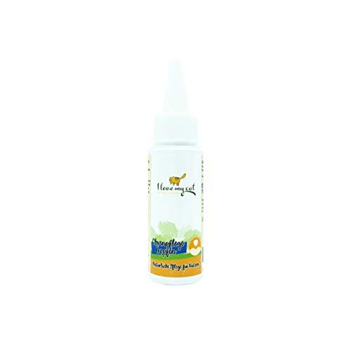 I love my cat Ohrenpflege Tropfen Hochwertige Pflegeprodukt für Katzen frei von künstlichen Zusätzen und bestehen stattdessen ausschließlich aus natürlichen Inhaltsstoffen 30 ml von I love my cat