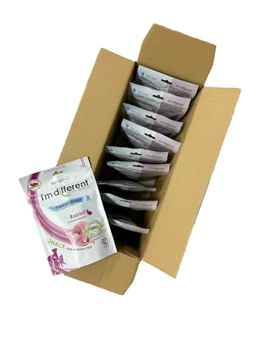 I'm different, Monoprotein gefriergetrockneter Snack, Kaninchen, 10 x 40 g von I'm Different