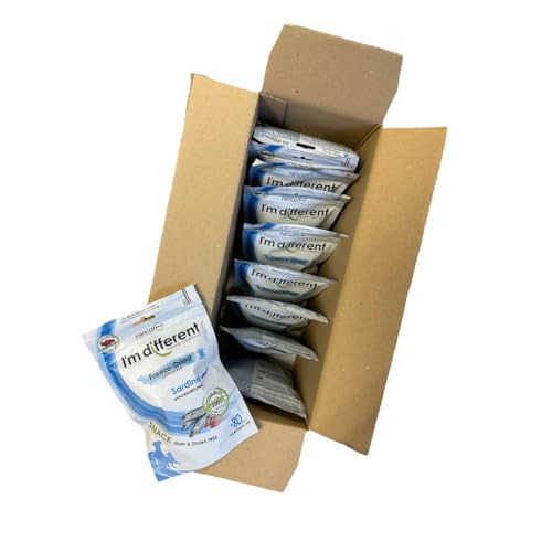 I'm different, Monoprotein gefriergetrockneter Snack, Sardinen, 10 x 40 g von I'm Different