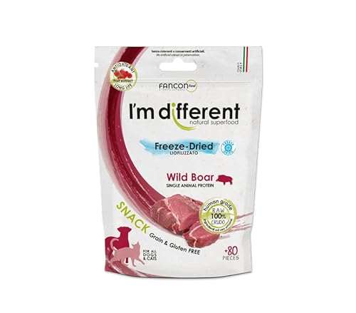 I'm different, gefriergetrocknete Monoprotein Snack Wildschwein von I'm Different