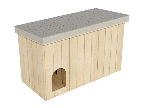 Hundehaus Pläne DIY Groß Outdoor Holz Haustier Unterstand Hundehütte Allwetter von I.E.