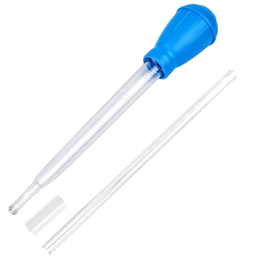 IAFVKAI Aquarium Multifunktions Tropfer Pipette Manueller Reiniger Wasserwechsler Reinigungswerkzeug Siphon Tropfer Entferner 30ml Korallen Feeder Abfall Reiniger für Fisch Tank Aquarium Blau von IAFVKAI