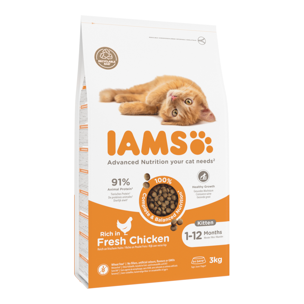 IAMS Advanced Nutrition Kitten mit Frischem Huhn - 3 kg von Iams