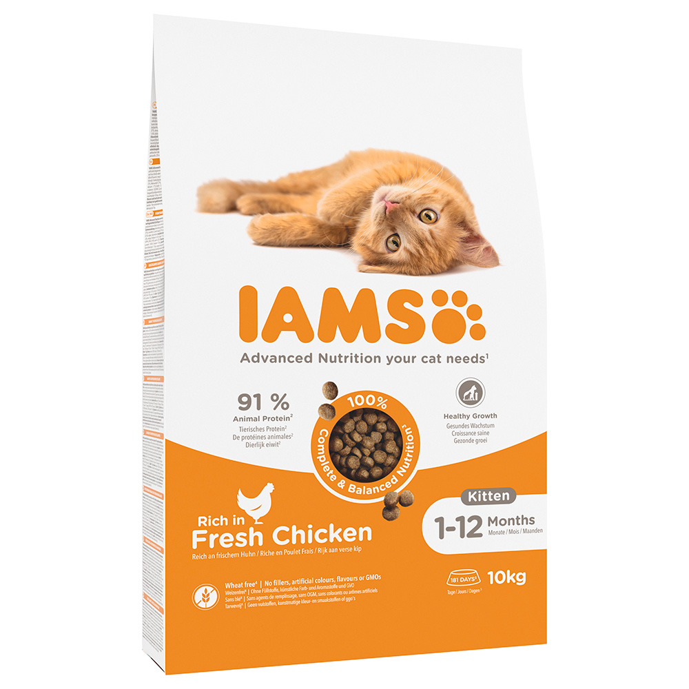 Sparpaket IAMS 2 x Großgebinde - Kätzchen Huhn - 2 x 10 kg von Iams