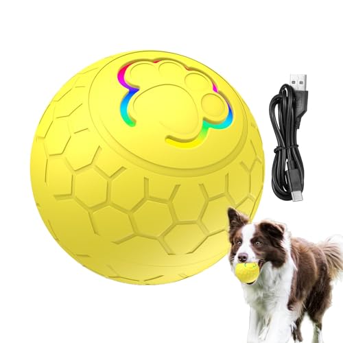 IAZE Smart Ball Katzenspielzeug, Katzenspielzeug Wicked Ball, Wiederaufladbare LED Licht Spielzeug Ball, Smart Interactive Katze Hund Spielzeug Touch Aktiviertes Kätzchen Spielzeug, Interaktives von IAZE