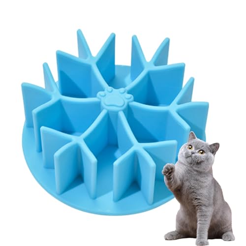 Puzzle Futternapf Waschbar Slow Feeder Hundenäpfe Anti-Rutsch Slow Feeding Puzzle Bowl Silikon Hundenapf Langsam Fressen Welpenschüssel für Hunde Welpen Kätzchen Haustiere von IAZE