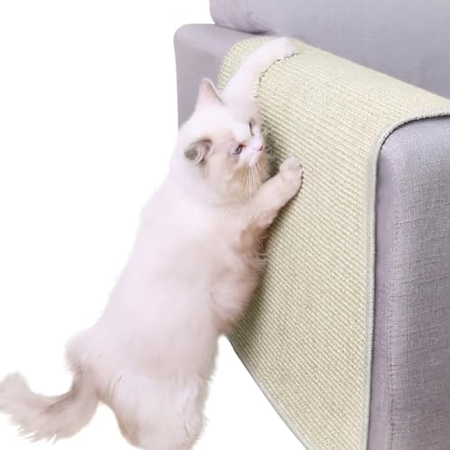 Kratzmatte Katze Kratzbrett Sisal Kratzschutz Bett Sofa Kratzteppich Katzenkratzmatte Wand Tür rutschfest Kratzpads Möbelschutz Couch Kratzschutz Hunde Kratzpappe von IBLUELOVER