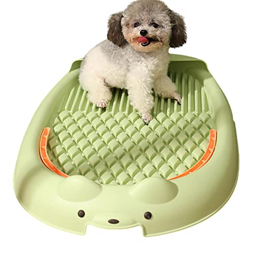 IBUGER 5 Pcs Haustiertoilette - Tragbares Indoor-Töpfchen für Hunde,Töpfchentraining für Hunde Kleiner Hund Teddy Flache Hundetoilette Spritzwassergeschütztes Hundeurinal Töpfchen Haustier von IBUGER