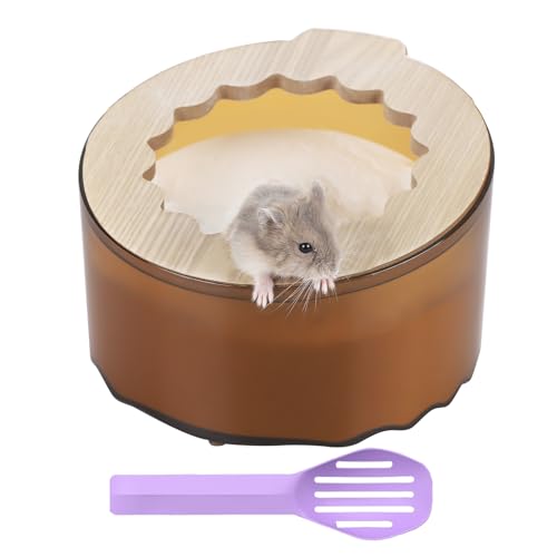 IBWell Hamster Sand Badebox Hamsterbadewanne Bad & Grabbox für Kleintiere Hamster Katzenklo Hamster Sandbad Container-Rot von IBWell