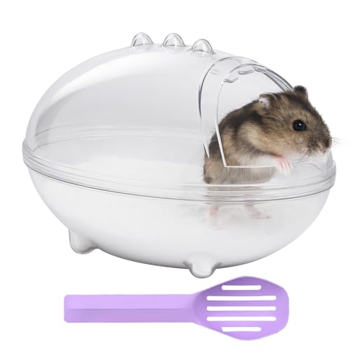 IBWell Transparent Hamster Sandbad Container Hamster Sandkasten Hamsterkäfig Zubehör Bad hält Sand eingeschlossen von IBWell