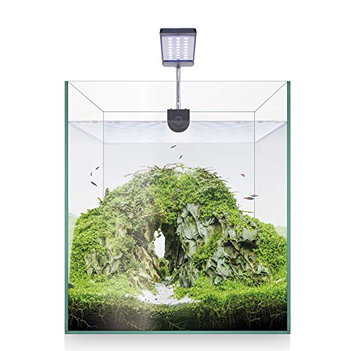 ICA Kit Nano Aquascape RGB 25 x 25 cm 8.95 kg Aquarium für Fische mit Glasbecken und modernem Design von ICA