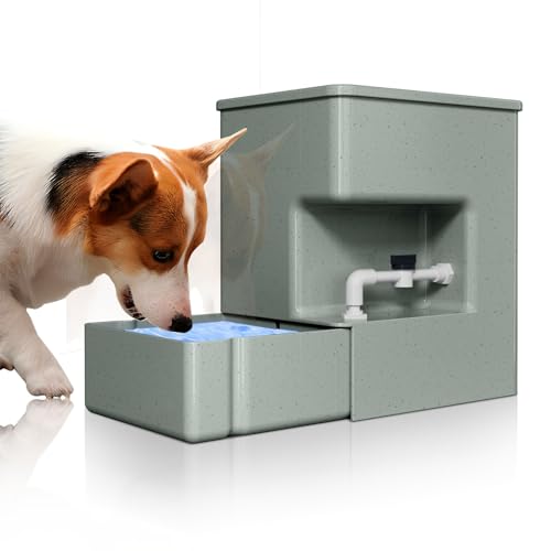ICELEAF Automatischer Wasserspender für Haustiere, 8 l, ohne Schwerkraft, algenfrei, vermeidet Schmutzwasserrückfluss für Hunde und Katzen, einfaches Befüllen von oben, für Hunde, Katzen, Haustiere, von ICELEAF