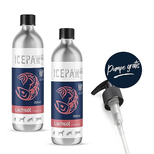 2 x 250 ml ICEPAW Lachsöl für Hunde von ICEPAW by Michael Tetzner