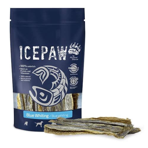 ICEPAW I Blue Whiting I ca. 100 g I getrockneter Fisch I Kauspaß und Zahnpflege für Hunde von ICEPAW by Michael Tetzner