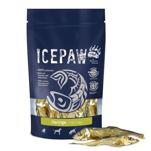 ICEPAW I Heringe I ca. 100 g I getrockneter, energiereicher Fisch I Kauspaß und Zahnpflege für Hunde von ICEPAW by Michael Tetzner