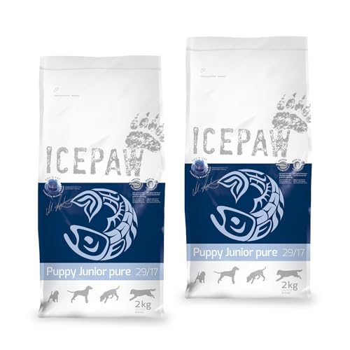 ICEPAW I High Premium I Trockenfutter Puppy Junior Pure 2 x 2 kg I Mit Fisch (Hering) und Reis I Für Welpen und Junghunde von ICEPAW by Michael Tetzner