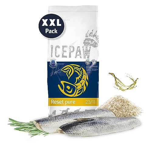 ICEPAW I High Premium I Trockenfutter Reset pure 14 kg I Fisch (Hering) und Reis I Für futtersensible Hunde I Futterumstellung von ICEPAW by Michael Tetzner