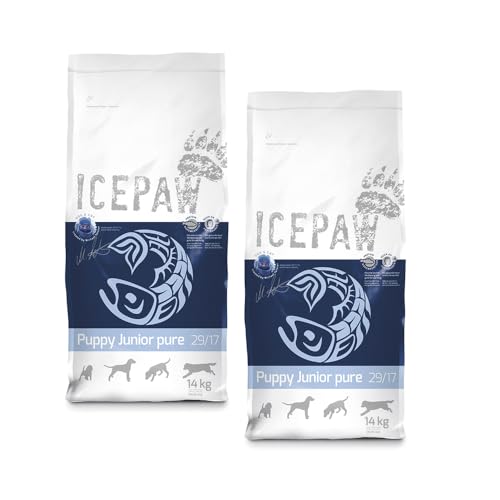 ICEPAW I High Premium Trockenfutter Puppy Junior Pure I 2 x 14 kg I Mit Fisch (Hering) und Reis I Trockenfutter für Welpen und Junghunde von ICEPAW by Michael Tetzner