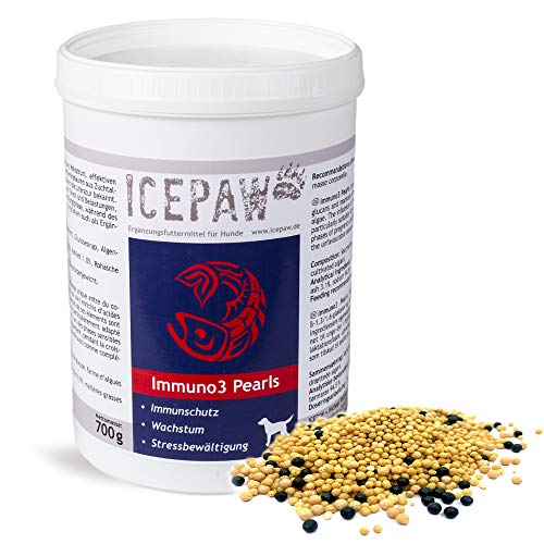 ICEPAW Immuno3 Pearls Ergänzungsfuttermittel für Hunde, 1 Dose (700 g) von ICEPAW by Michael Tetzner