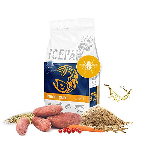 ICEPAW Insect Pure, Hypoallergenes Trockenfutter für Hunde, mit Insekten 2 kg von ICEPAW by Michael Tetzner