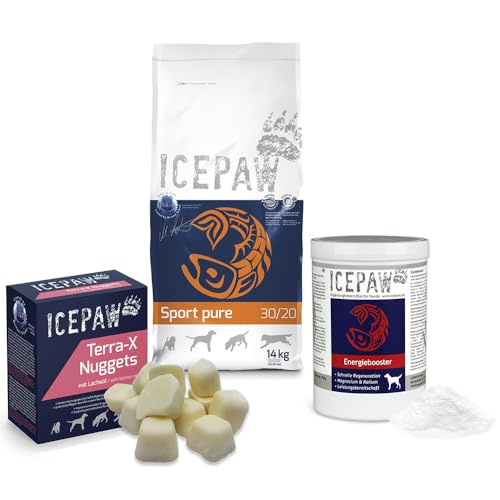 ICEPAW Sport Kombipaket für Hunde: Sport(14kg), Energiebooster (700g), Terra-X Nuggets (265 g) von ICEPAW by Michael Tetzner