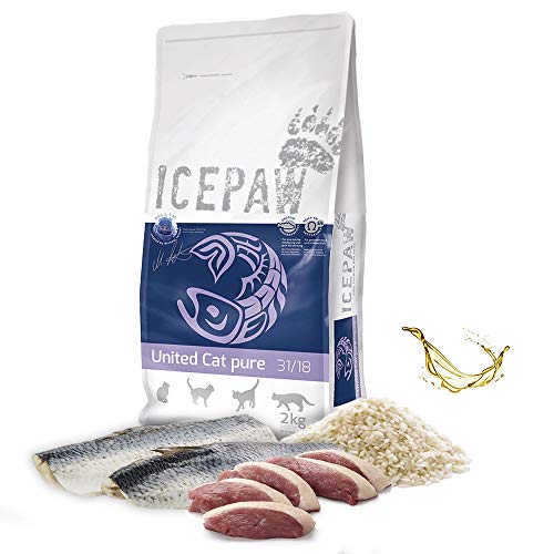 ICEPAW United Cat Pure Trockenfutter für Katzen, 1 Beutel (2 kg) von ICEPAW by Michael Tetzner