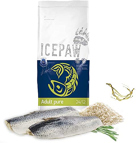 ICEPAW I High Premium I Trockenfutter Adult pure 2 kg I Mit Fisch (Hering) und Reis I Für normal aktive Hunde von ICEPAW by Michael Tetzner