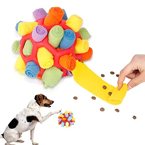 Schnüffelball für Hunde,Interaktives Haustier Schnüffelball Hundespielzeug Training des Geruchssinns Schnüffelball Snuffle Ball Interaktives Hundespielzeug Intelligenzspielzeug von ICOUVA