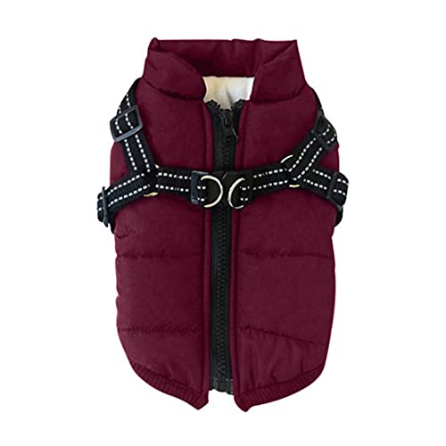 ICTOLOGY Haustier Winter Warme Jacke Hundejacke Winterweste Jacken, Hundemantel Haustier Skifahren Kostüm Ärmellose Baumwolle Gepolsterte Weste von ICTOLOGY