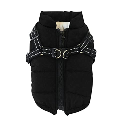 ICTOLOGY Haustier Winter Warme Jacke Hundejacke Winterweste Jacken, Hundemantel Haustier Skifahren Kostüm Ärmellose Baumwolle Gepolsterte Weste von ICTOLOGY