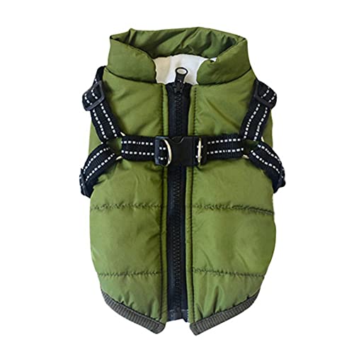 ICTOLOGY Haustier Winter Warme Jacke Hundejacke Winterweste Jacken, Hundemantel Haustier Skifahren Kostüm Ärmellose Baumwolle Gepolsterte Weste von ICTOLOGY