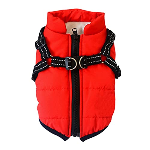 ICTOLOGY Haustier Winter Warme Jacke Hundejacke Winterweste Jacken, Hundemantel Haustier Skifahren Kostüm Ärmellose Baumwolle Gepolsterte Weste von ICTOLOGY